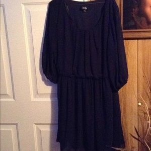 Shear Navy Blue Dress